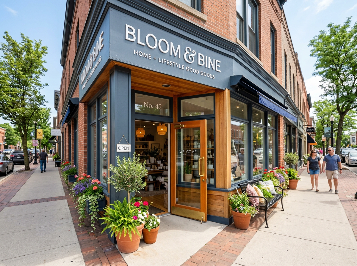 Local business storefront transformed with professional photography